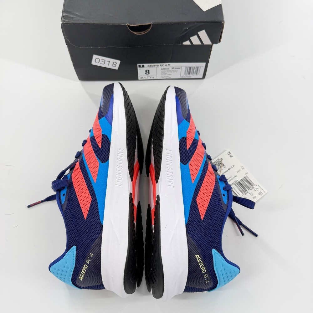 Adidas Adizero RC 4 M Mens Running Shoes GZ0181 Blue Orange Size 8 NEW Box - Picture 4 of 9